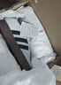 adidas「T头鞋」BARREDA休闲板鞋德训鞋男女阿迪达斯官方轻运动   灰色/黑色/树脂黄   36 实拍图