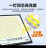 湘哲太阳能照明灯庭院灯户外一拖一拖二LED投光灯家用路灯露营营地灯 1000-W+遥控+5米线+约照150平方 实拍图