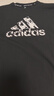 阿迪达斯（adidas）【特价清仓】夏季男女同款短袖男T恤跑步健身运动速干 黑白 2XL 实拍图