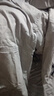 【纯棉耐穿】夏季男士七分裤爸爸短裤宽松休闲中裤薄大裤衩秋季 8817卡其色 3XL [145斤-170斤] 实拍图