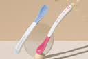 babycare宝宝感温防烫软勺 新生喂水勺餐具儿童吃饭勺2个装-弗雷橙饭盒 实拍图