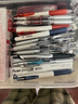 派通（Pentel ）BLN105按动红色中性笔高颜值0.5mm签字笔商务学生速干水笔水性笔文具 红杆红芯12支装 实拍图