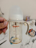 贝亲（Pigeon）自然离乳PPSU重力球吸管奶瓶 双把手240mL6月+(附带6月+12月奶嘴) 实拍图