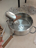 康巴赫【发布会新品】钛香铁锅炒锅无涂层炒菜不粘锅家用电磁炉燃气通用 【365天生锈包换】炒锅+不锈钢铲+蒸屉+防烫夹 32cm 钛+铁熔炼技术丨超强防锈丨一级不粘 实拍图