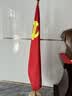 易利丰（elifo）办公室国旗落地旗杆固定摆件党旗带杆带底座立式会议室内伸缩五星红旗架2米旗帜4号标准装饰用品 实拍图