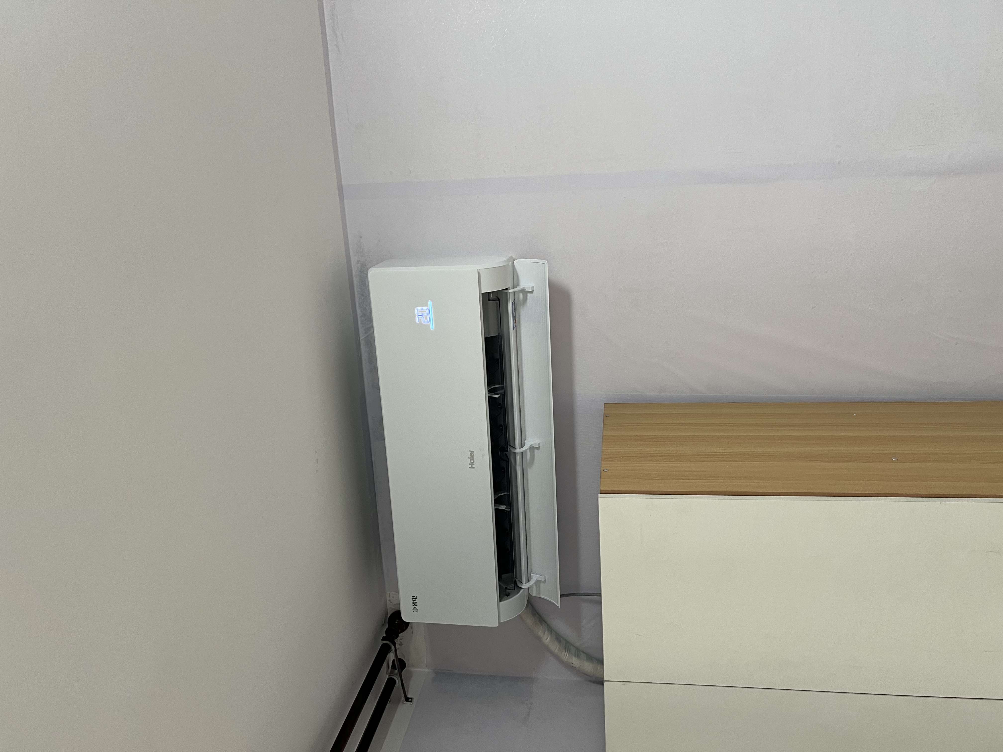 海尔净省电Plus空调套装  外机双排纯铜管大1.5匹挂机大3匹柜机 新一级变频一室一厅 以旧换新 实拍图
