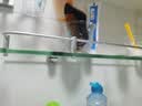 kelaieN太空铝玻璃置物架卫生间壁挂卫浴挂件浴室收纳单层平台镜前化妆架 长600mm 实拍图