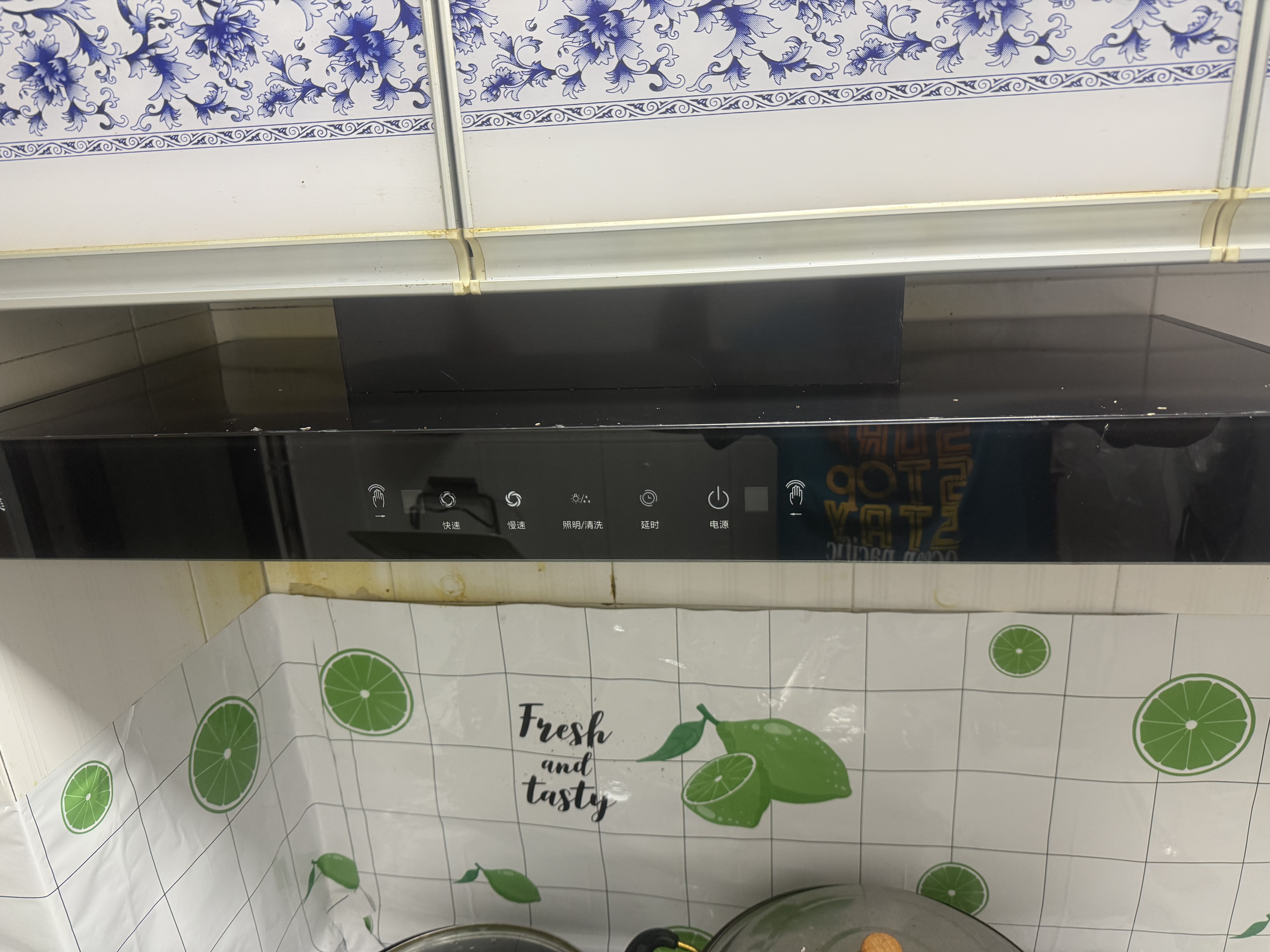 好太太亿美油烟机顶吸式抽油烟机家用厨房吸油烟机大吸力小型欧式油烟机燃气灶套装 30m³900宽三腔飞翼+自动清洗+手感触屏包安装 全国联保服务 实拍图