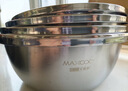 美厨（MAXCOOK）304不锈钢盆筛四件套 加大加厚调料盆洗菜盆 米筛味斗套装MCWA559 实拍图