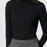 优衣库HEATTECH EXTRA WARM混纺高领T恤/长袖女装9%羊绒478954 478954/09黑色 M 实拍图