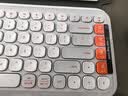 罗技（Logitech）POP ICON KEYS无线蓝牙键盘 AI轻音薄膜电脑办公键盘鼠标套装mac ipad键鼠套装泡泡键盘自定义85键 POP ICON COMBO 白色 实拍图