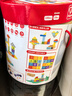 Hape(德国)儿童积木玩具木质100粒双面数字字母桶装节日礼物E8488 实拍图