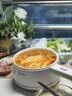 美的（Midea）电煮锅 小电锅 电蒸锅 宿舍小锅多功能锅辅食锅 1.6L学生寝室一体泡面小火锅电煮锅XZE2017 配蒸笼 实拍图