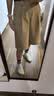 优衣库针织打褶中裤女装485178 01 乳白色 XS 实拍图
