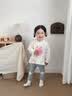 班喜迪女童打底裤秋装2026新款儿童休闲长裤春秋款外穿公主洋气宝宝裤子 灰色 80 实拍图