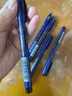 斑马牌（ZEBRA）细尖秀丽笔 学生毛笔练字笔 书法笔请柬笔 WFSS4 蓝色杆 5支装 实拍图