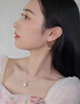 DAISY DREAM医用钛钢蝴蝶耳钉女精致超闪锆石钛合金耳环高级养耳洞冷淡风耳饰 (单只）A款粉色蝴蝶耳钉 实拍图