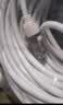 毕亚兹 六类网线 30米白色 千兆高速宽带线 CAT6类网络工程家用电脑监控跳线 8芯双绞成品线缆 WX8 实拍图