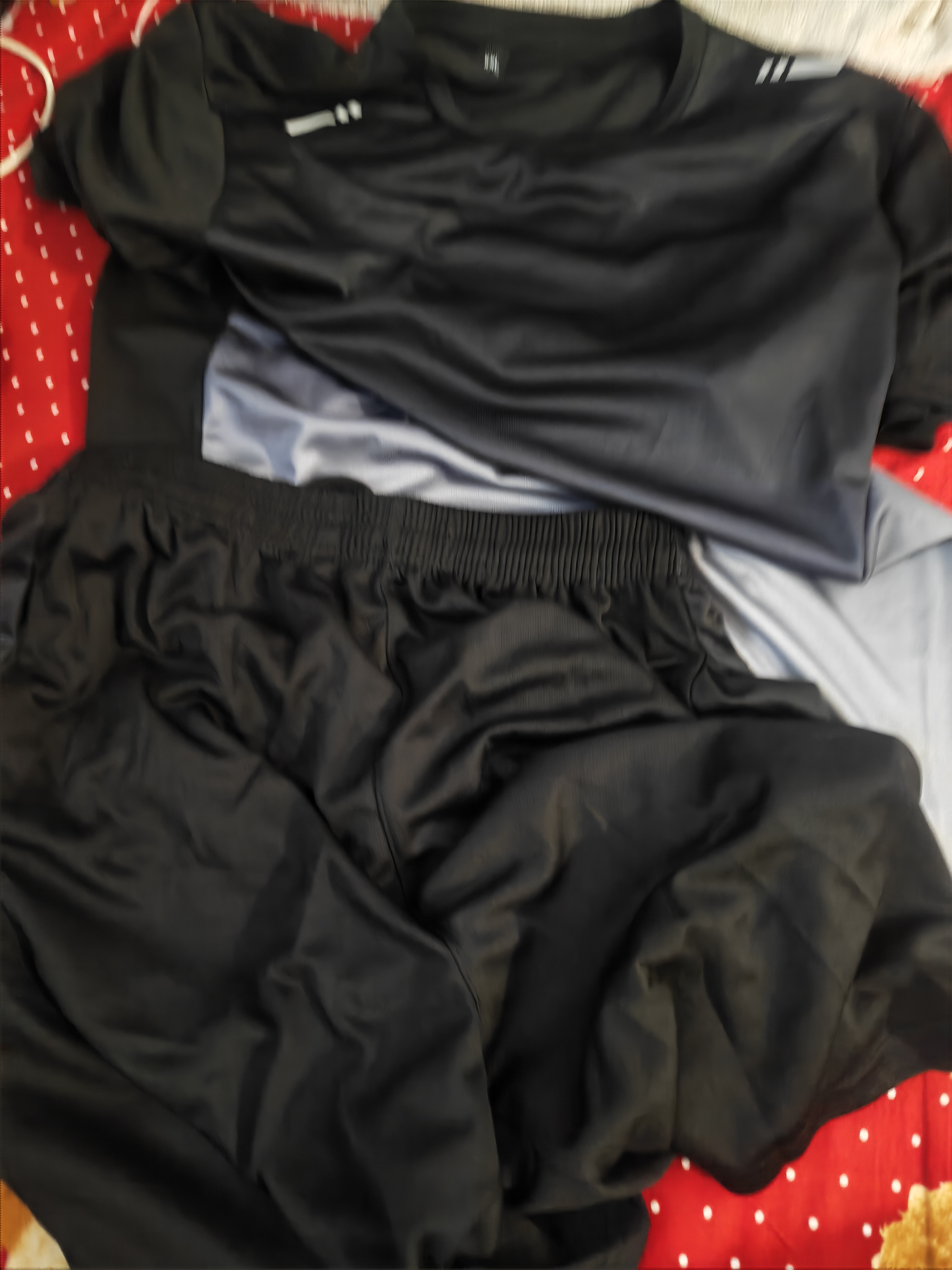VICTORIATOURIST运动套装男女夏季健身服速干短袖T恤羽毛球篮球训练短裤跑步装备 实拍图