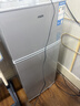 奥克斯小冰箱家用小型迷你冷藏冷冻两用出租房宿舍用节能省电寝室办公室电冰箱 【净化去味】186银色【高效保鲜 铜管速冷】70L 实拍图