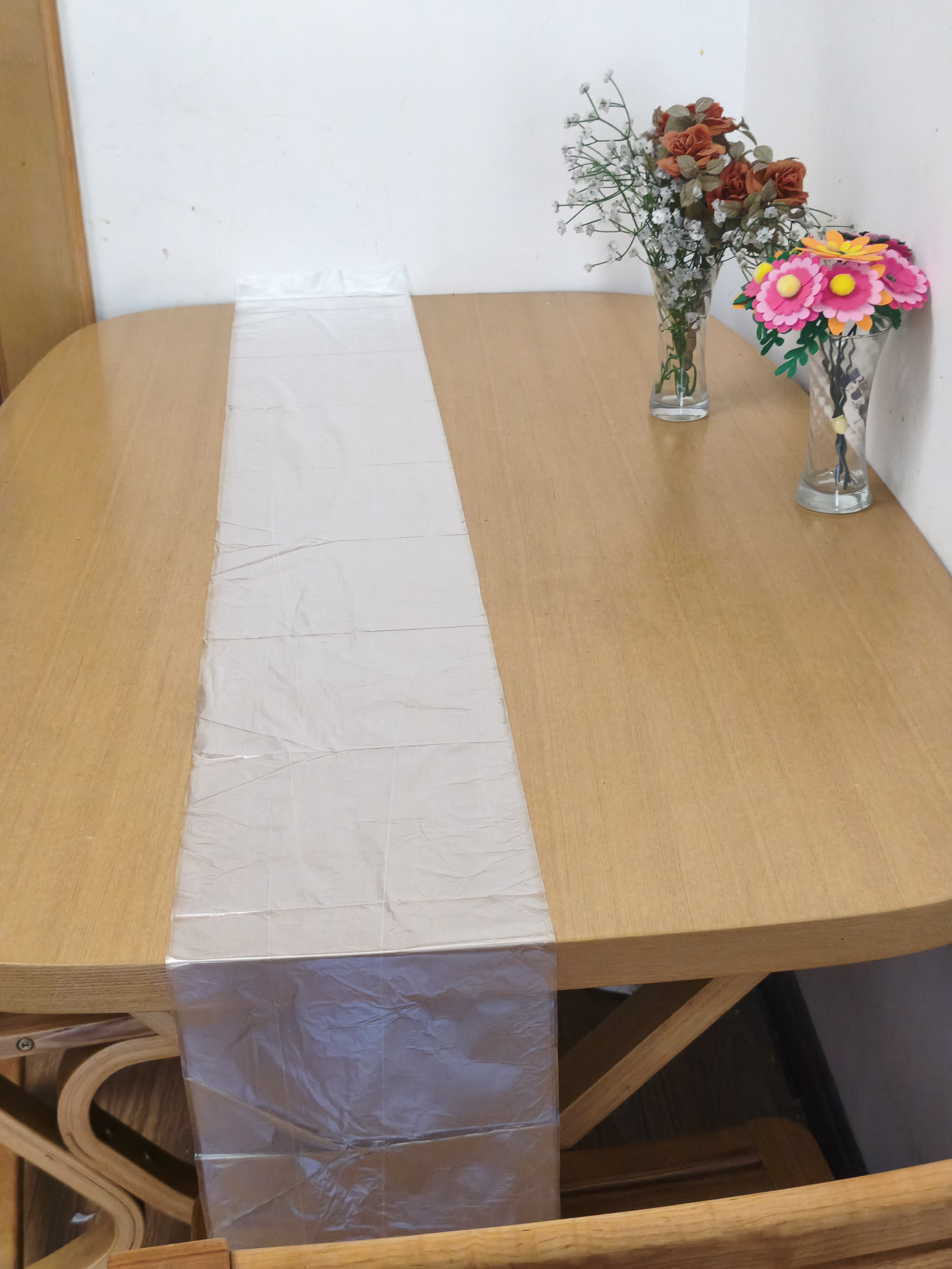 美丽雅一次性桌布160*160cm20张加厚餐桌布露营圆桌摆摊防油防水免洗 实拍图
