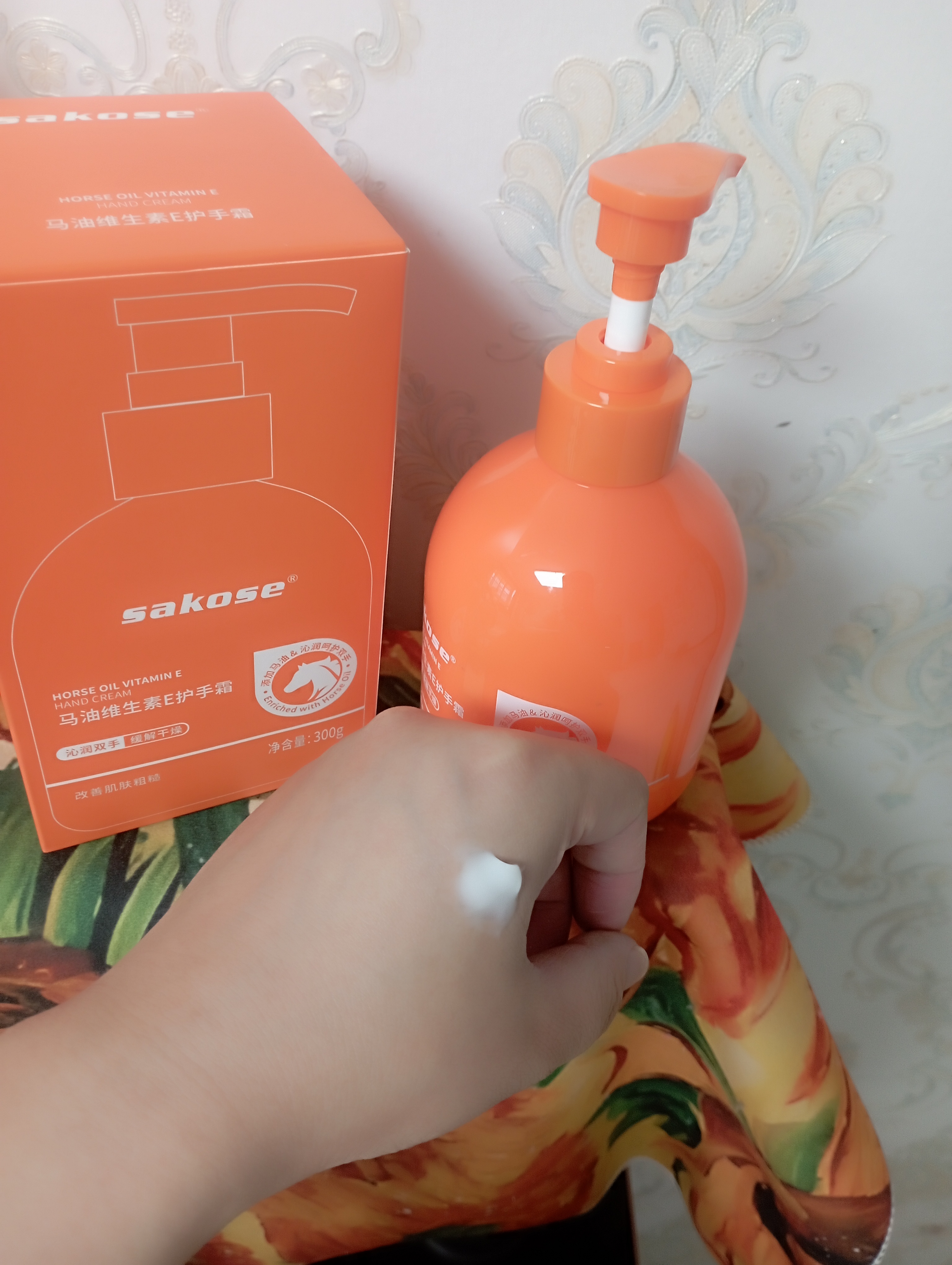 sakose马油维生素E护手霜300g男女士四季保湿补水防干裂改善干燥粗糙 实拍图