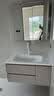欧派不锈钢蜂窝铝浴室柜陶瓷一体盆套装洗脸盆柜组合现代简约悬挂式 0.9米【不锈钢柜+陶瓷一体盆+智能除雾美妆镜柜】 实拍图