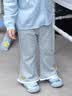 班喜迪女童裤子秋装2026新款洋气休闲长裤宝宝卫裤春秋季儿童公主喇叭裤 灰色 100 实拍图