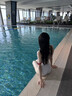 普拉施（PULASSI）泳衣女士连体竞速泳衣高级感2026新款游泳馆专用大码泳装性感海边 月光石 【韩国进口面料】 L （159-164cm）建议48-54kg 实拍图