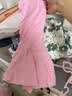 艾舞戈儿童舞蹈练功服女童芭蕾舞服中国舞跳舞裙短袖开档 粉色 130码 实拍图