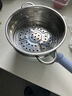 帅康（Sacon）奶锅不粘锅宝宝辅食锅婴儿小奶锅蒸煮一体陶瓷汤锅带蒸笼小锅18CM 实拍图