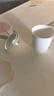 景顺景德镇陶瓷杯带盖办公茶杯会议室杯子纯白色骨瓷水杯定制LOGO刻字 中号金钟杯（纯白）400ml 实拍图