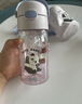 膳魔师（THERMOS）水杯儿童3-6岁吸管杯学生开学必备小熊猫tritan塑料水壶420ml紫 实拍图