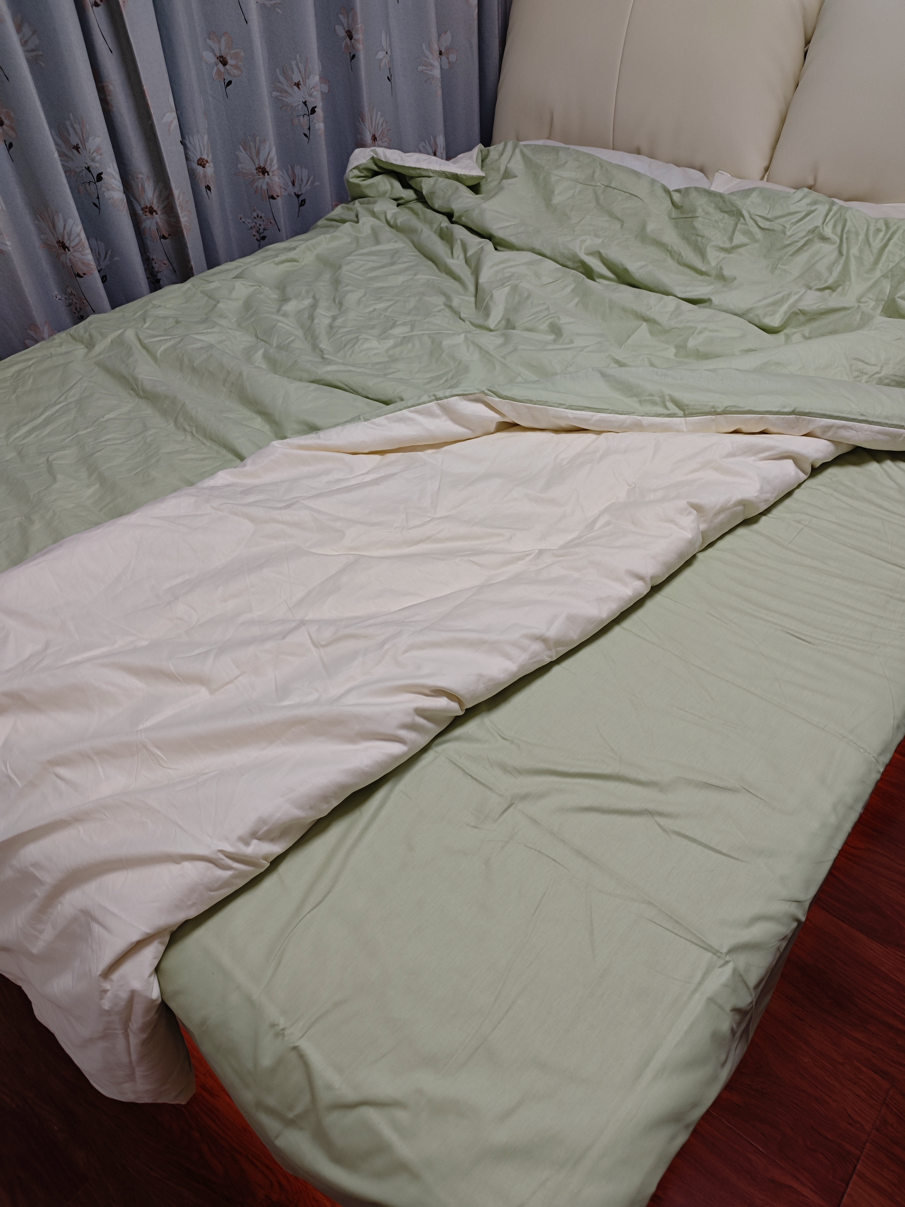 无印良品100%纯棉床上四件套 1.5/1.8米双人床上用品全棉床单枕套 被套200*230cm 实拍图