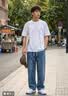GENIOLAMODE森马集团牛仔裤男垂坠直筒男士长裤宽松休闲百搭时尚裤子 实拍图