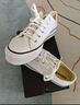 匡威（Converse）All Star Lift夏季经典厚底鞋小白鞋帆布鞋560251C 560251C/白色 （推荐选大半码） 35 实拍图
