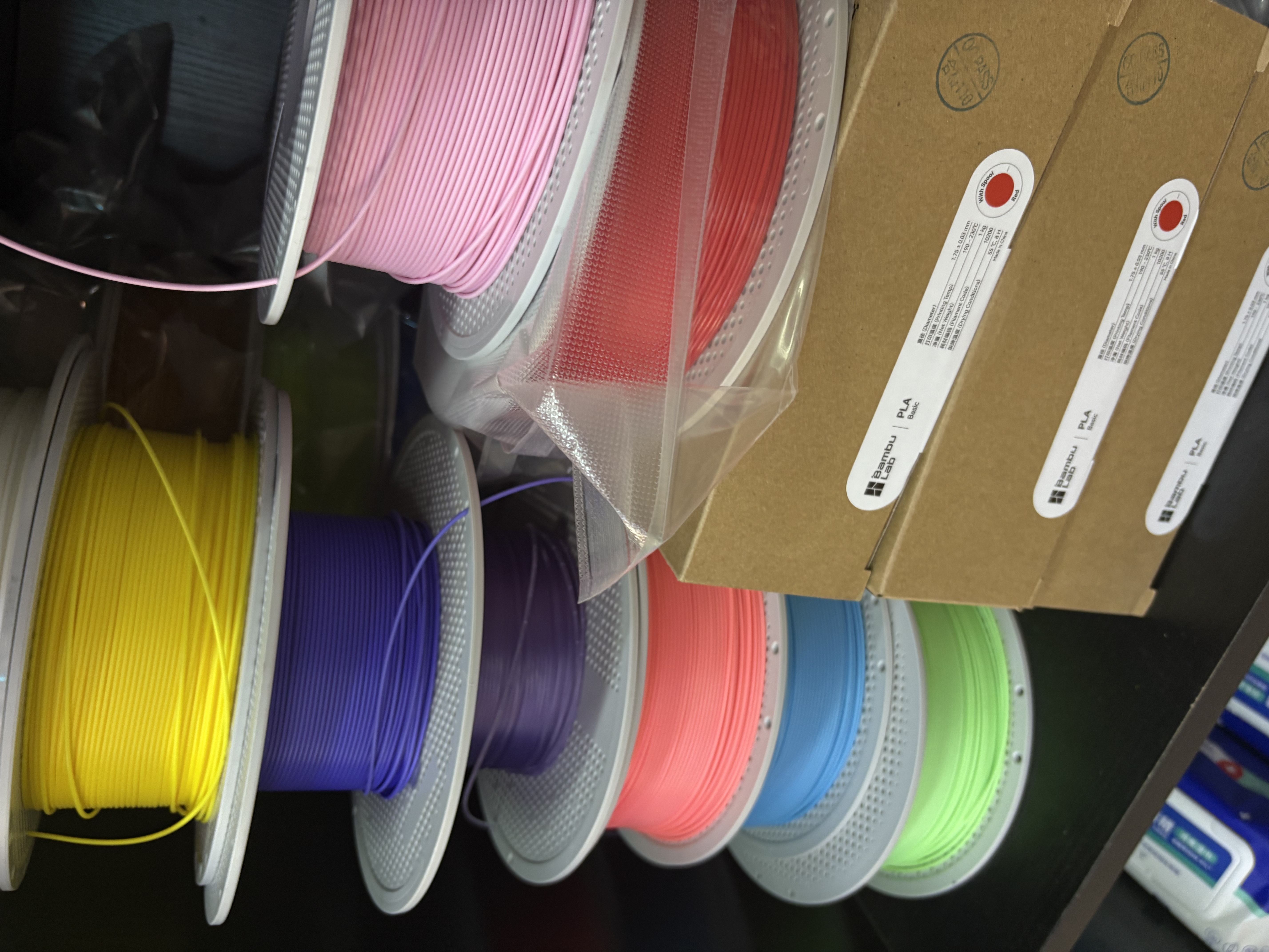 拓竹基础PETG Basic 3D打印耗材 强韧升级 户外优选 更少拉丝 耐摔耐水 RFID智能参数识别 红色 30201 有盘 实拍图