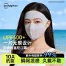 超亚防晒脸基尼男女同款遮全脸口罩轻薄无痕防晒面罩高颜骑行透气灰色 实拍图