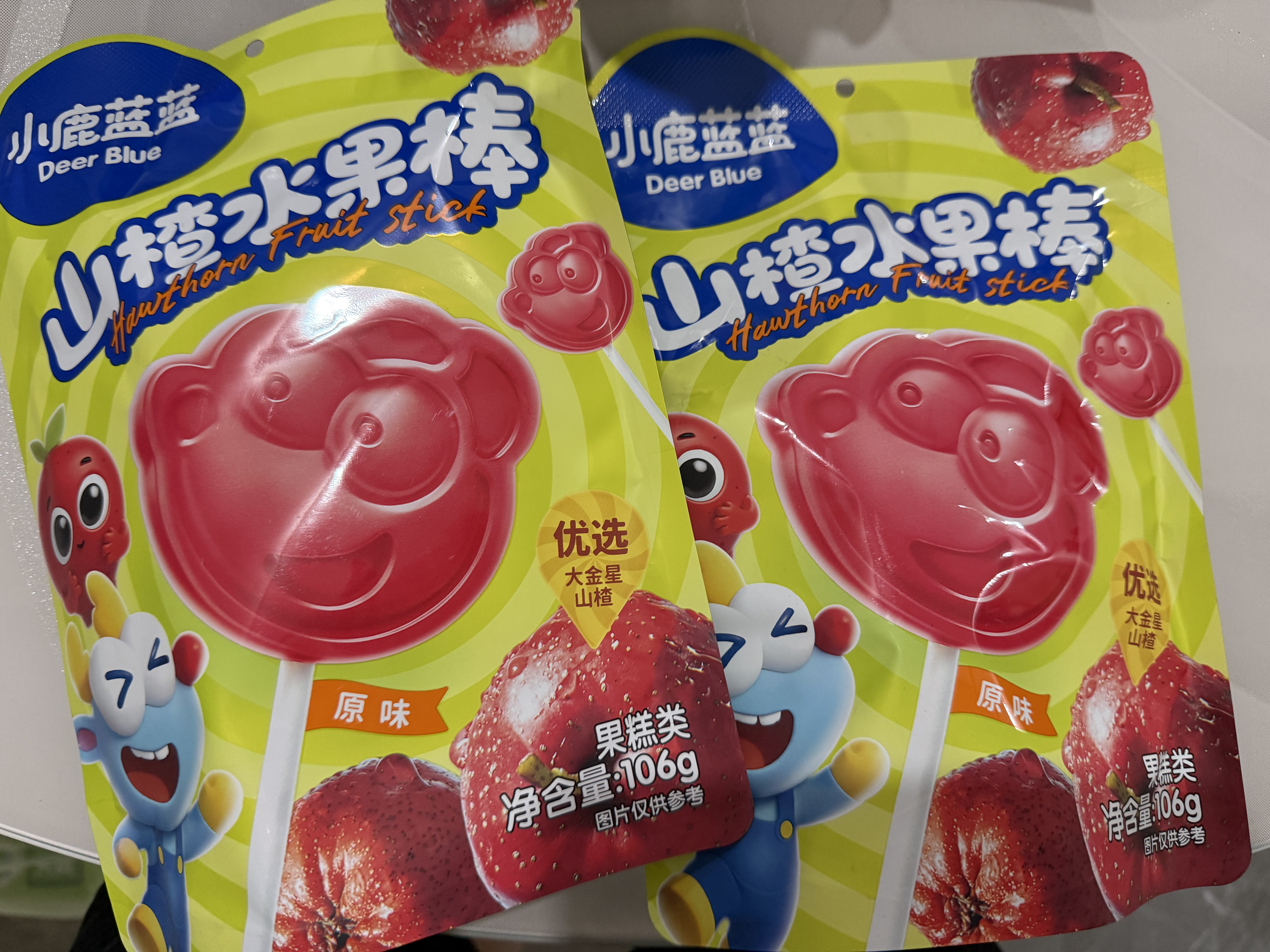 小鹿蓝蓝宝宝山楂棒儿童宝宝零食糖果 山楂棒新鲜果干制作106g 实拍图