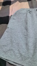真维斯（Jeanswest）运动短裤女可外穿夏季2026年新款纯棉休闲穿搭中裤女装宽松五分裤 麻灰 爱心线粉_K_前左下 L 实拍图