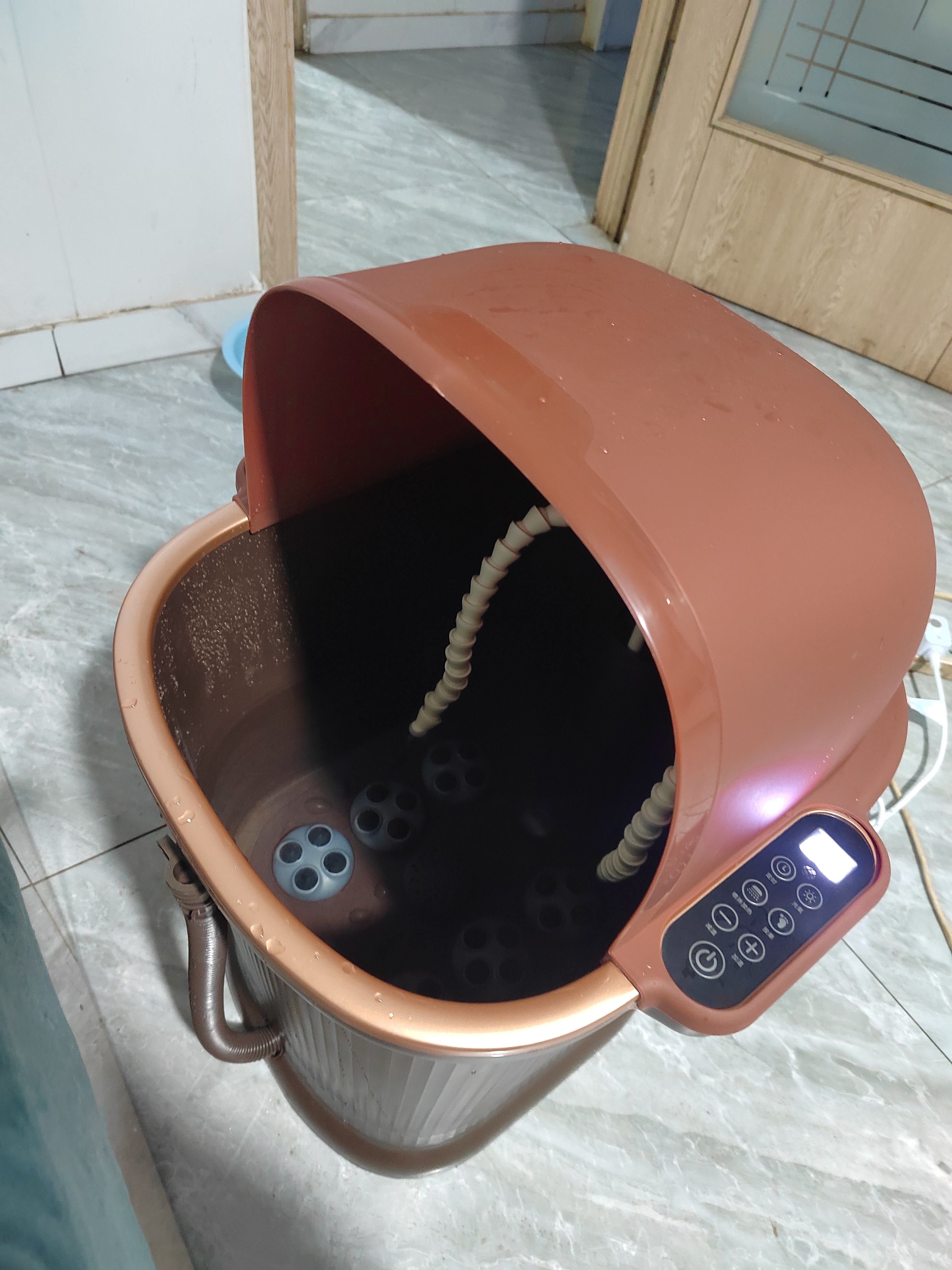 荣事达泡脚桶过膝泡脚盆加热自动按摩2025升级款足浴盆恒温全自动电动洗脚盆熏蒸家用高深桶冲膝盖洗脚桶 75CM熏蒸【熏蒸美腿+漏保插头+暖流护膝送药包】 实拍图