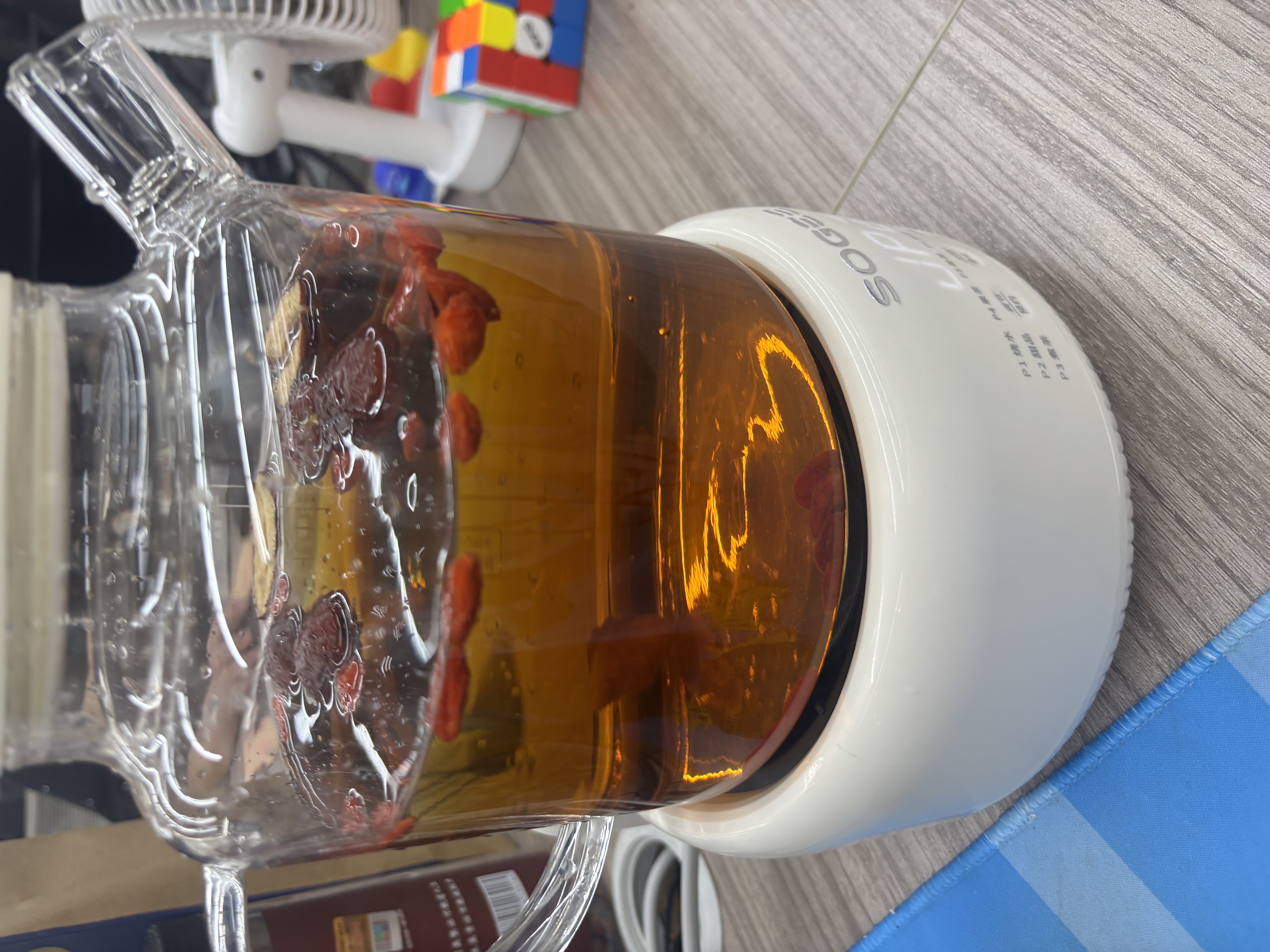 小质养生壶1.5L全玻璃花茶壶0胶水0金属恒温煮茶器办公室热牛奶神器保温壶家用烧水壶电热水壶 实拍图