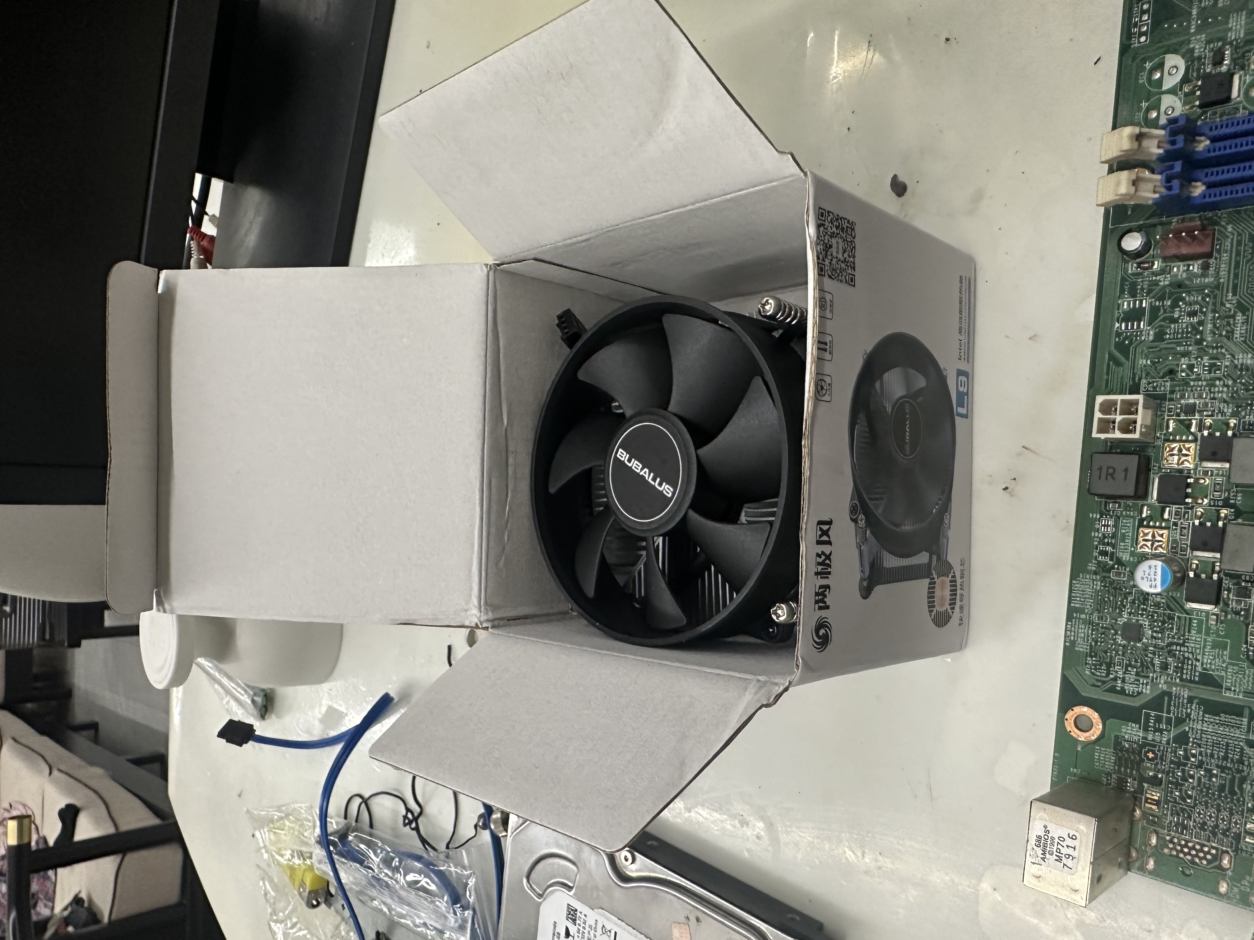 大水牛（BUBALUS）L9 CPU风冷散热器(支持INTEL1150/1156/1200/i7/i9/平台/9CM风扇/镶铜散热片/预涂硅脂/液压轴承) 实拍图