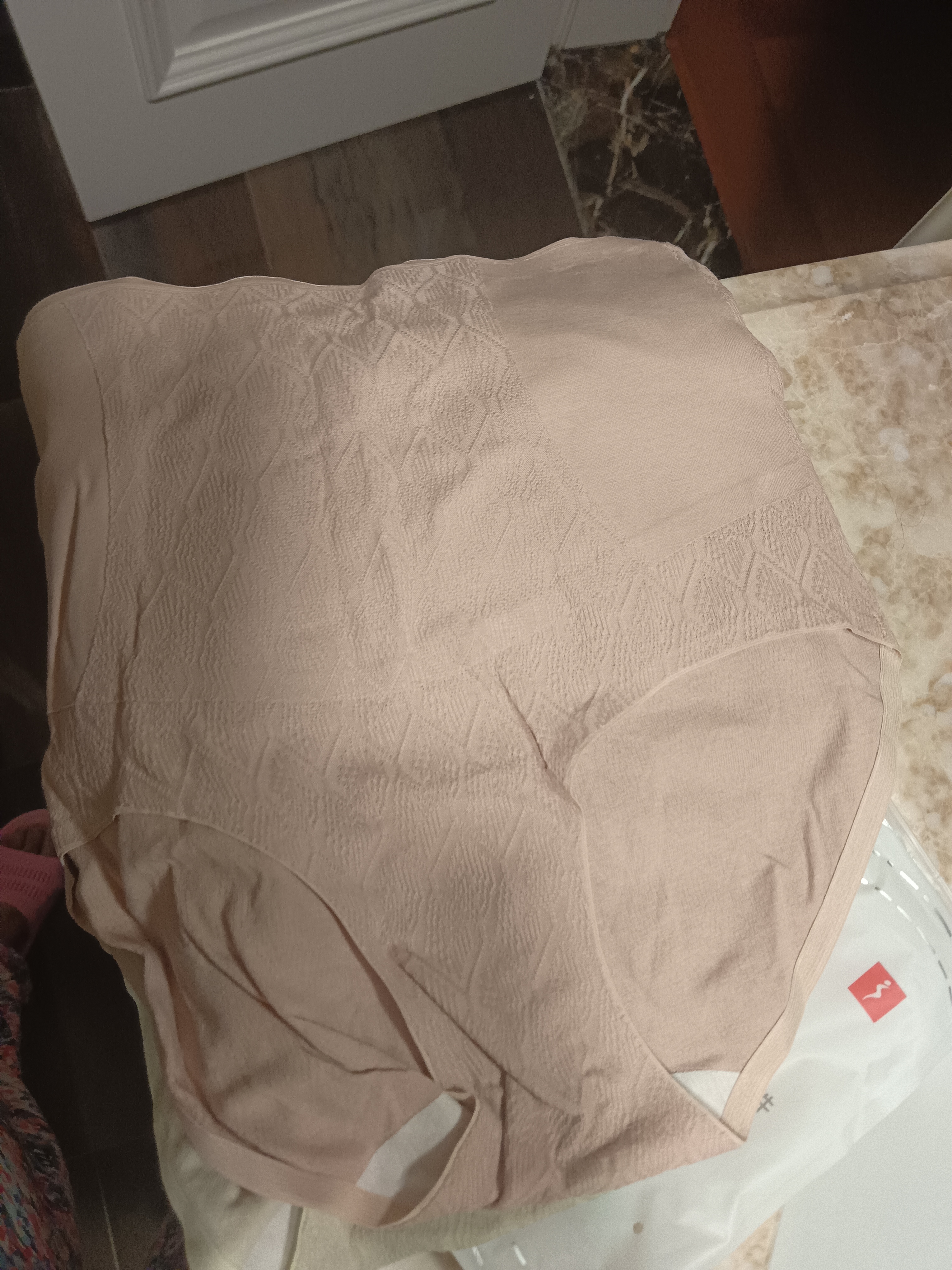 雅鹿4条装内裤女士纯棉高腰抗菌100%全棉加长裆大码收腹女生三角短裤 白色+白色+奶黄+芋紫 L 适合90-130斤 实拍图
