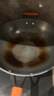 三禾炒锅不粘锅0涂层铁锅炒菜锅炒锅不锈燃气专用黑色圆底京东限定 实拍图