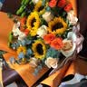 艾斯维娜鲜花速递向日葵混搭花束生日礼物全国同城配送 向日葵欧式花束 实拍图