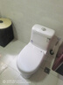 柯鲸 家用马桶坐便器大冲力超漩虹吸式静音连体座便器小户型抽水马桶 经济款  （400坑距）直冲式+大冲力 实拍图