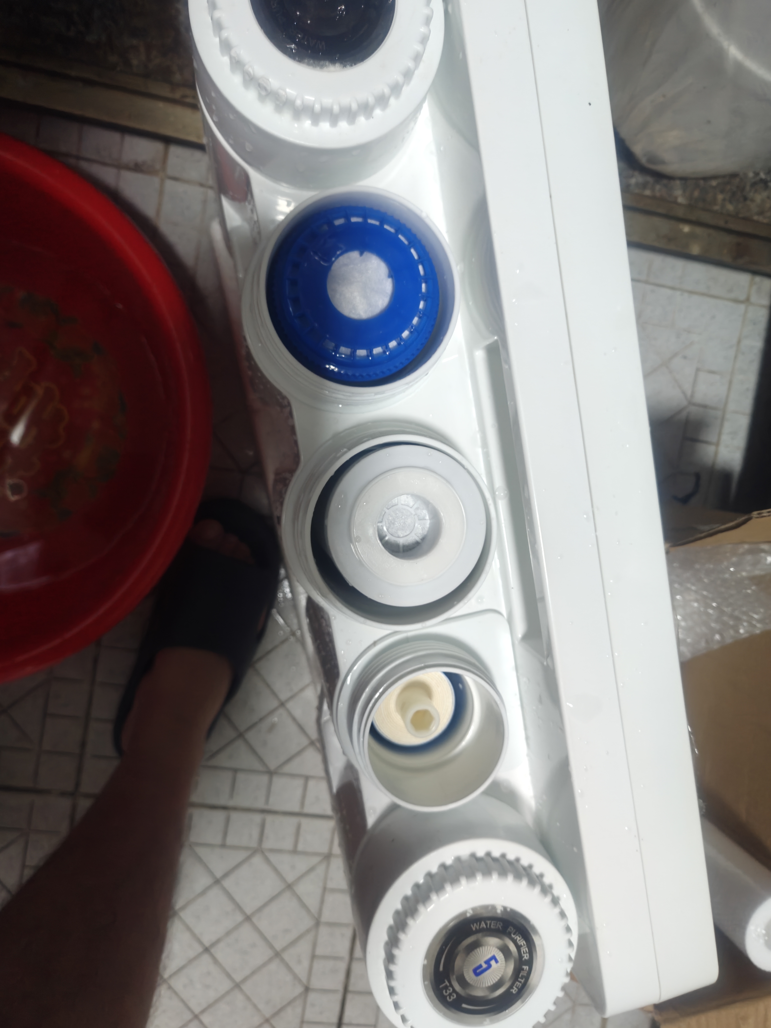 钻芯 通用净水器滤芯纯水机RO75G反渗透膜净水机全套五级10寸PP棉 实拍图