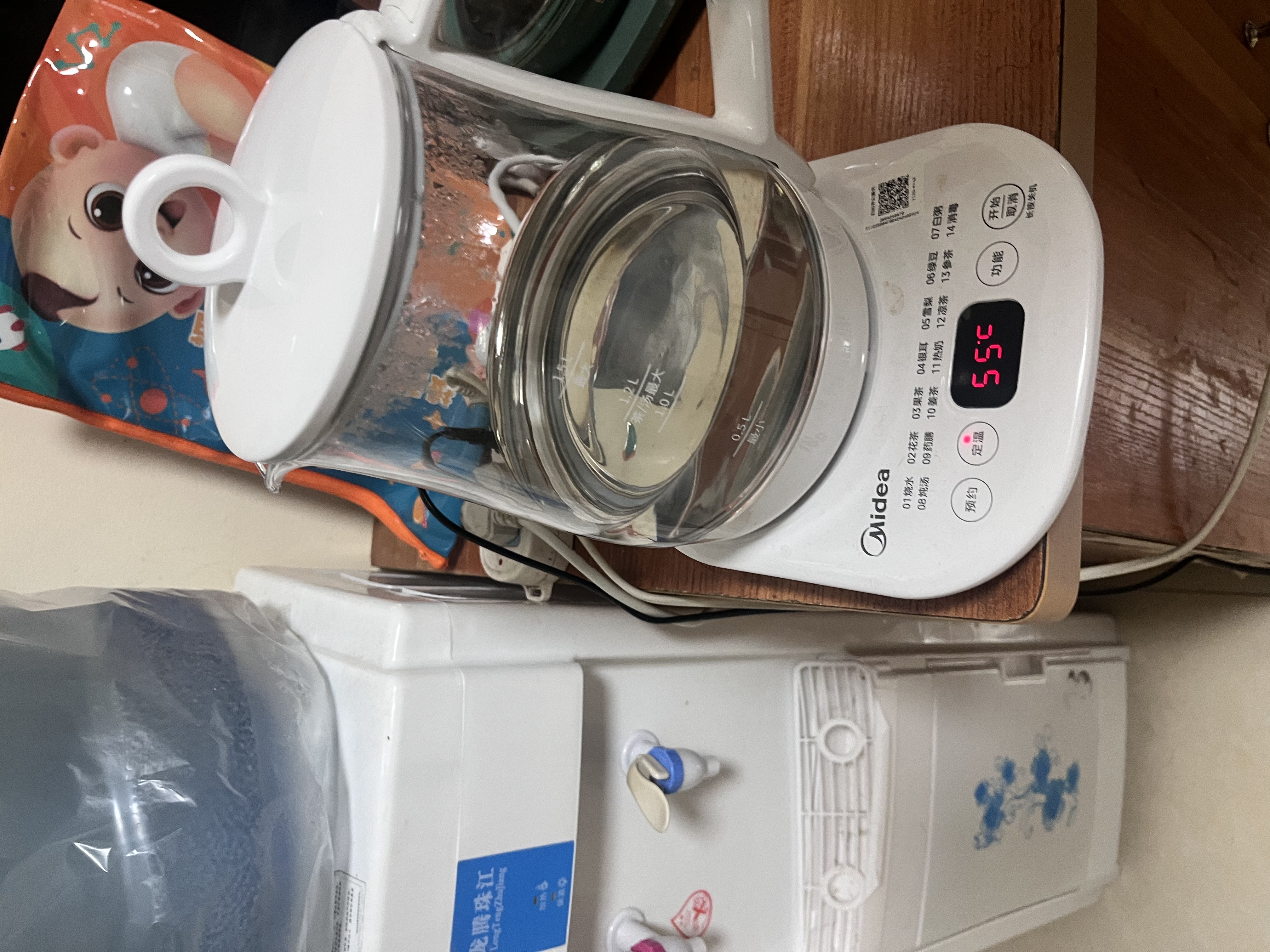 美的（Midea）养生壶 1.5L全自动煮茶壶烧水壶24h预约12小时智能恒温11档控温MK-Y12Q 实拍图