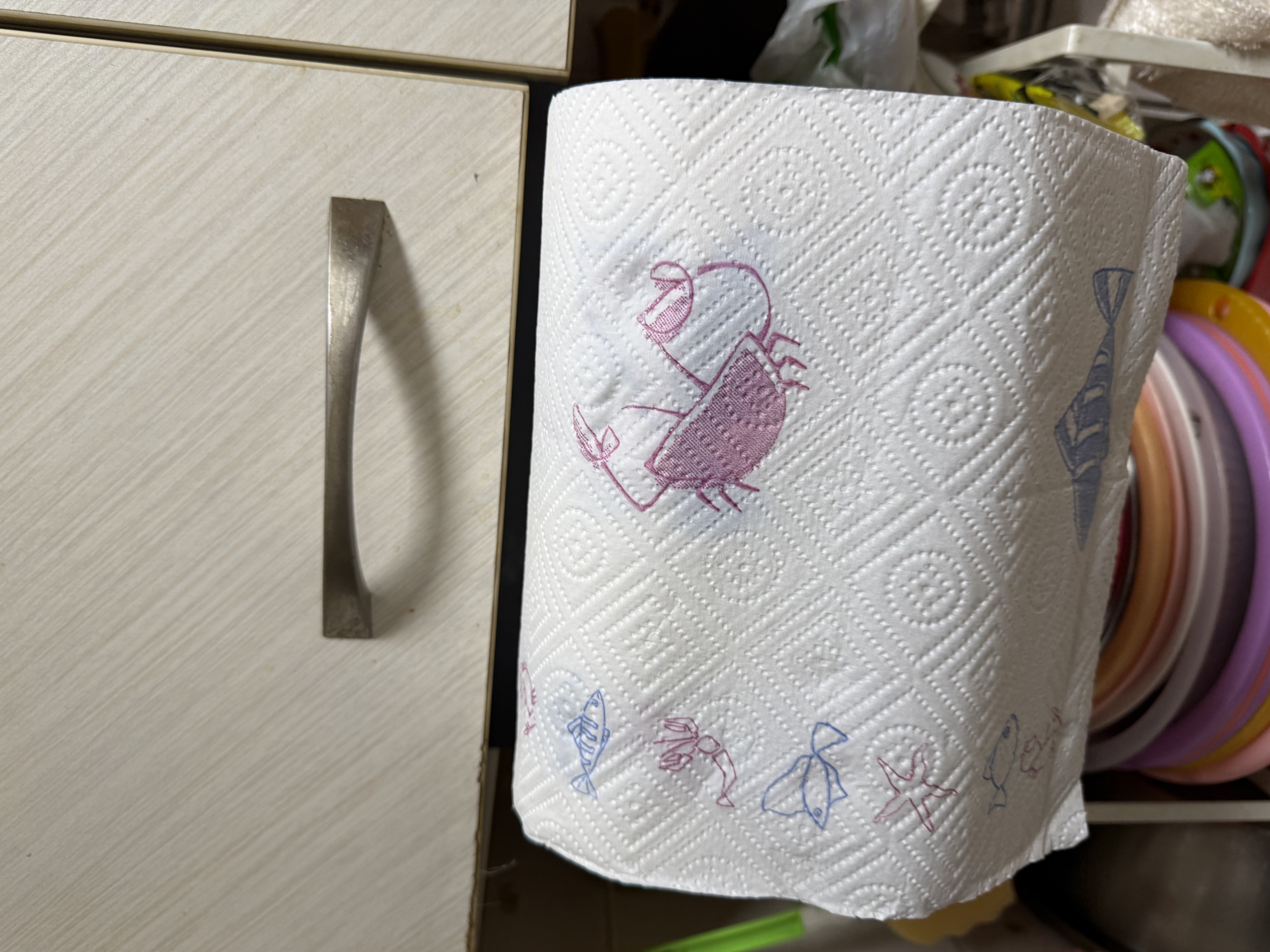 心相印【樊振东推荐】厨房用纸卷纸75节*8卷纸巾食品接触级 懒人抹布 实拍图